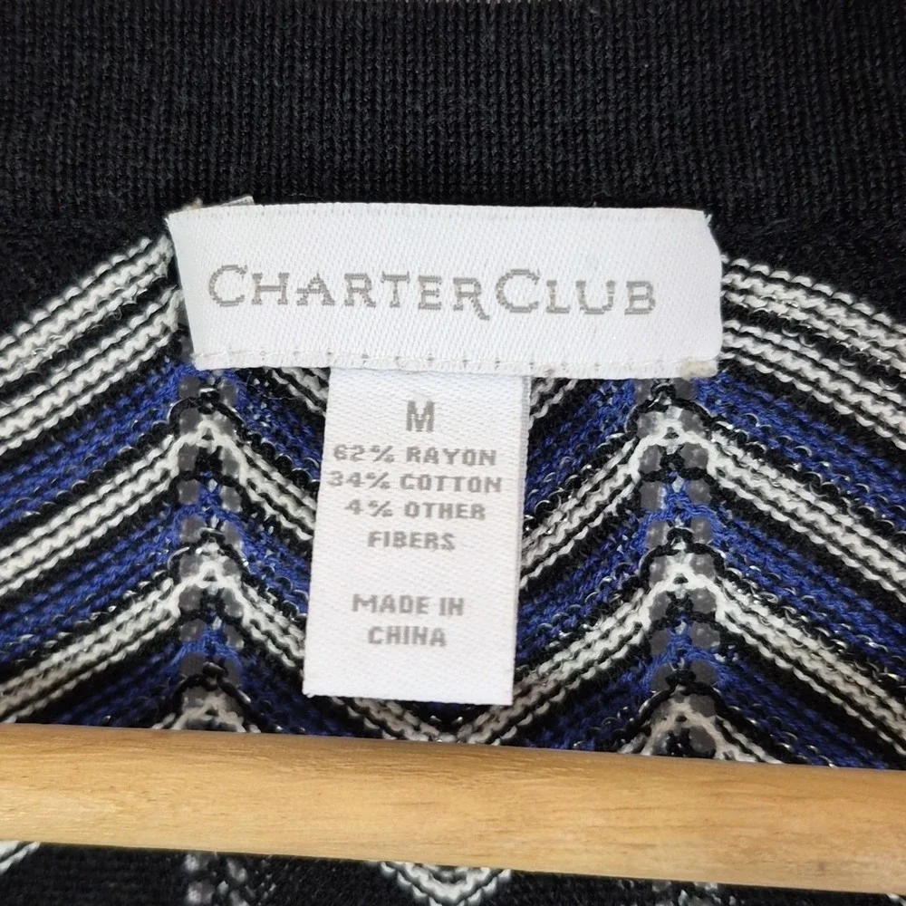 Womens‎ Office Wear Lot Of 4 Sweaters Tops Size M Black White Stripes